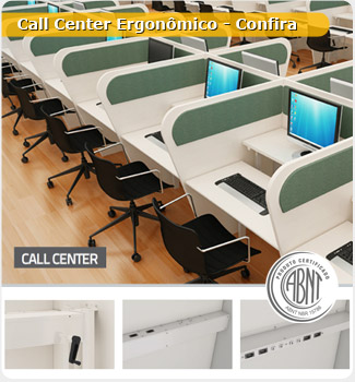 Baia para Call Center Ergonmico